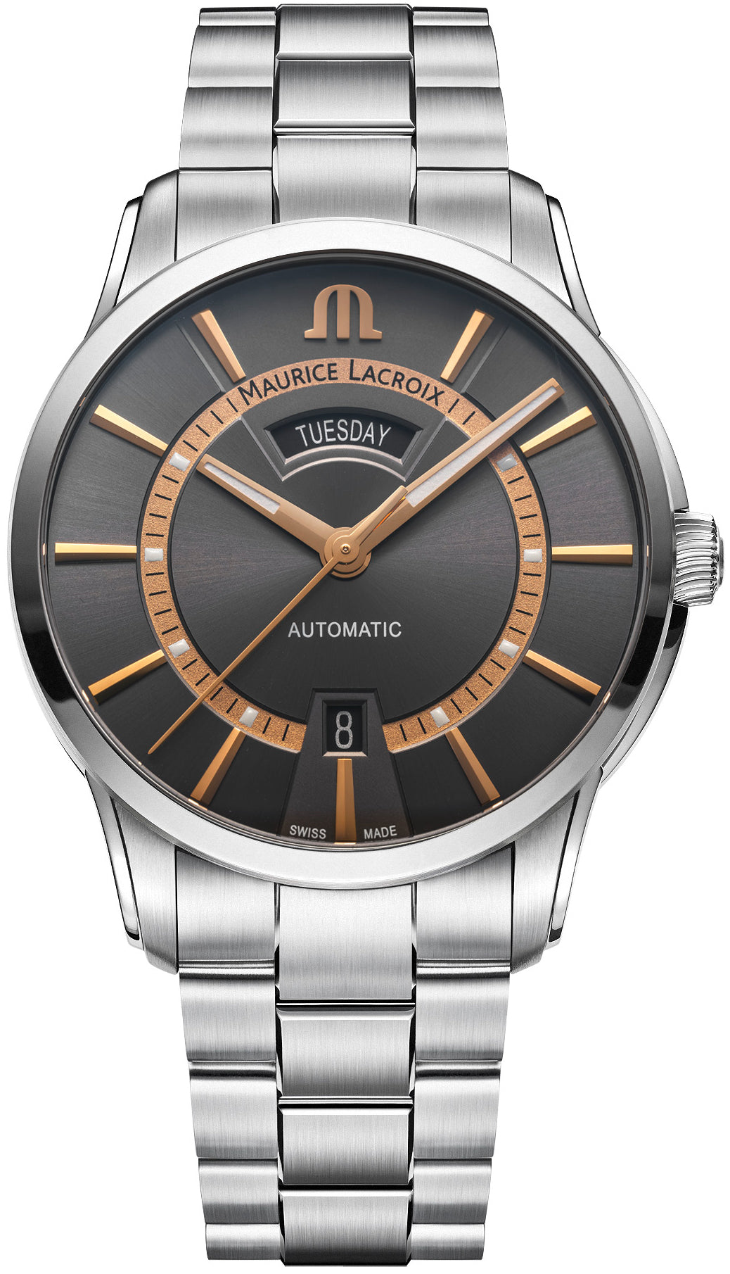 Maurice Lacroix Pontos Day Date 41mm Watch PT6358-SS002-333-1 Image 1