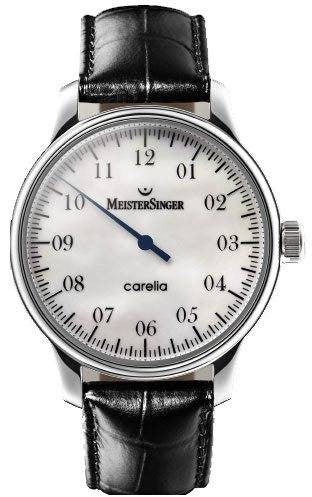 MeisterSinger Carelia D CM301N Croco Print Black Image 1