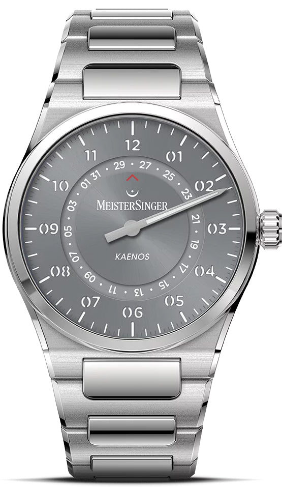 MeisterSinger Kaenos Open Date Sunburst Grey Watch KSOD927 Image 1