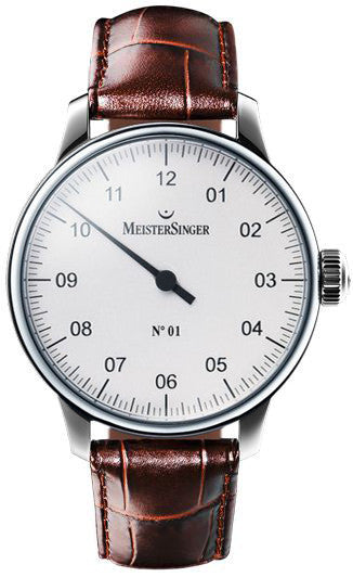MeisterSinger N. 01 D BM3301 Croco Print Brown Image 1