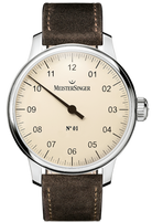 MeisterSinger N. 01 Mens Suede Dark Brown Watch AM3303 Image 1