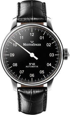 MeisterSinger N. 03 D AM902 Croco Print Black Image 1