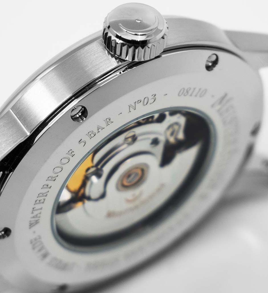 MeisterSinger N. 03 Watch AM903 Croco Print Brown Image 3