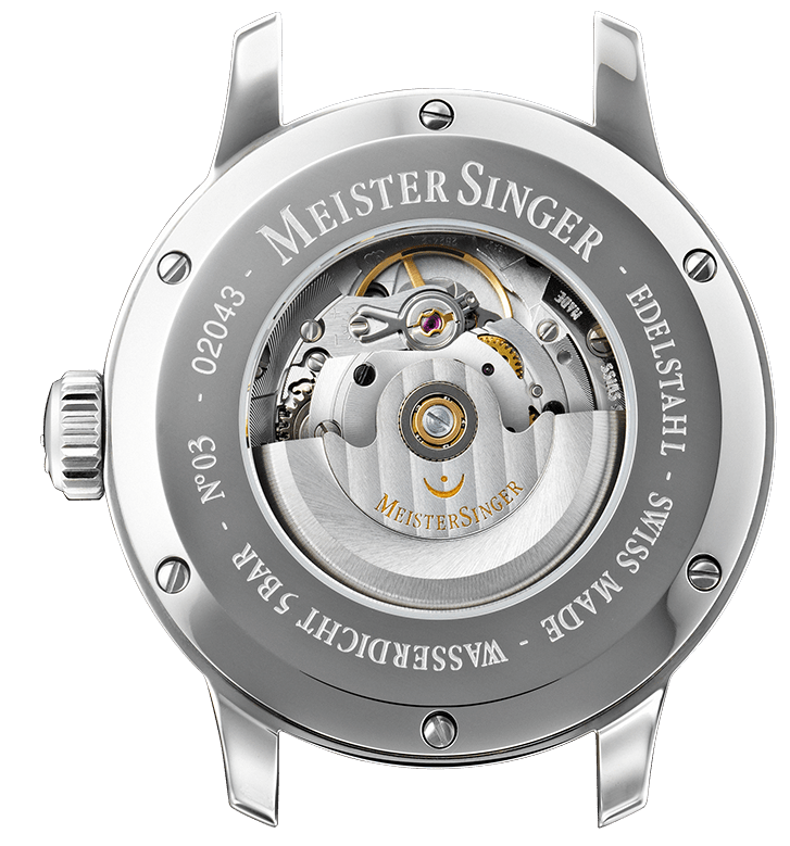 MeisterSinger N. 03 Watch AM908 Croco Print Cognac Image 2