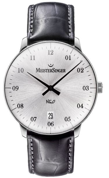 MeisterSinger Neo 2Z NE201 Croco Print Black Image 1