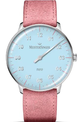 MeisterSinger Neo Special Light Blue Old Rose Strap S-NES924S_SV152 Image 1