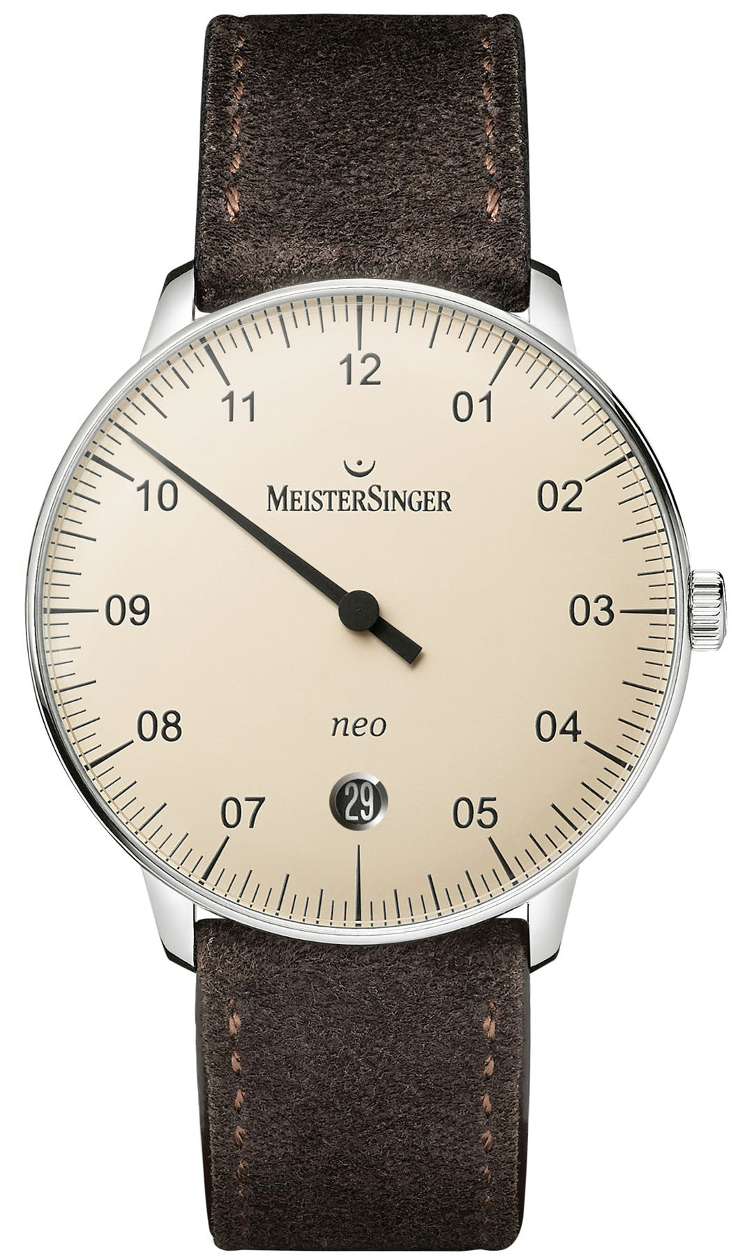 MeisterSinger Neo Suede Brown NE903N Suede Dark Brown Image 1