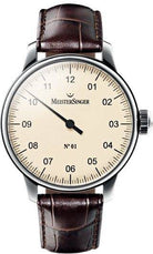 MeisterSinger No. 01 Watch AM3303 Croco Print Brown Image 1