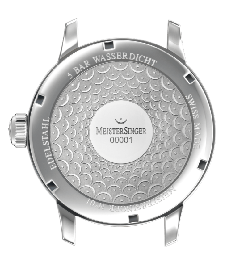 MeisterSinger No. 01 Watch AM3303 Croco Print Brown Image 4