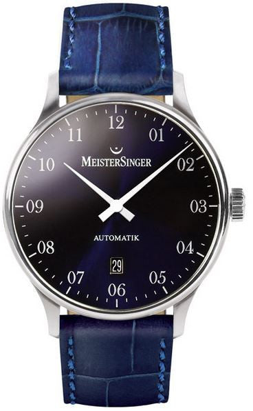 MeisterSinger Pangaea 2Z PM208 Croco Print Blue Image 1
