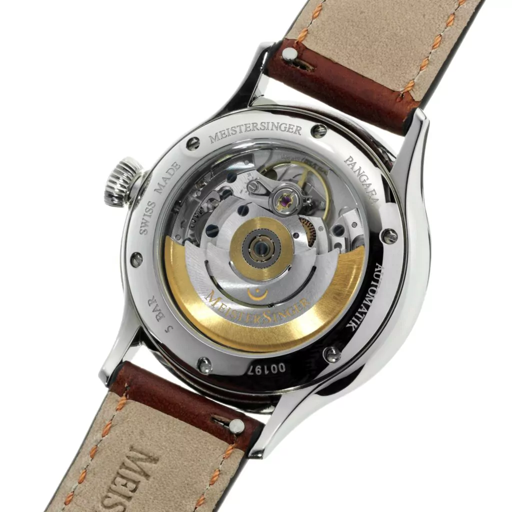 MeisterSinger Pangaea Aventurine Deep Blue Natural Glass Watch PMN9908AV Image 3