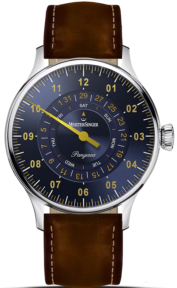 MeisterSinger Pangaea Day Date Steel Blue With Gold Watch PDD917G Image 1