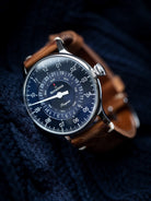 MeisterSinger Pangaea Day Date Watch PDD908 Croco Print Cognac Image 6