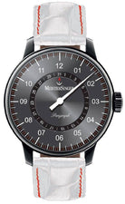 MeisterSinger Perigraph PVD AM1011 Croco Print White Image 1