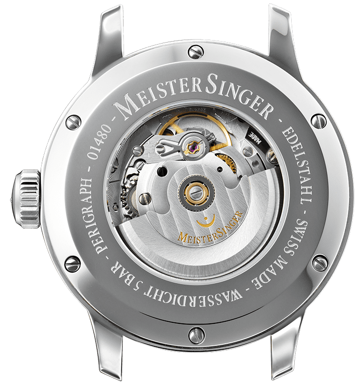 MeisterSinger Perigraph Watch AM1003 Croco Print Brown Image 2