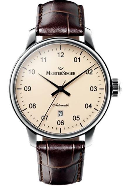 MeisterSinger Scrypto AM2203 Croco Print Brown Image 1