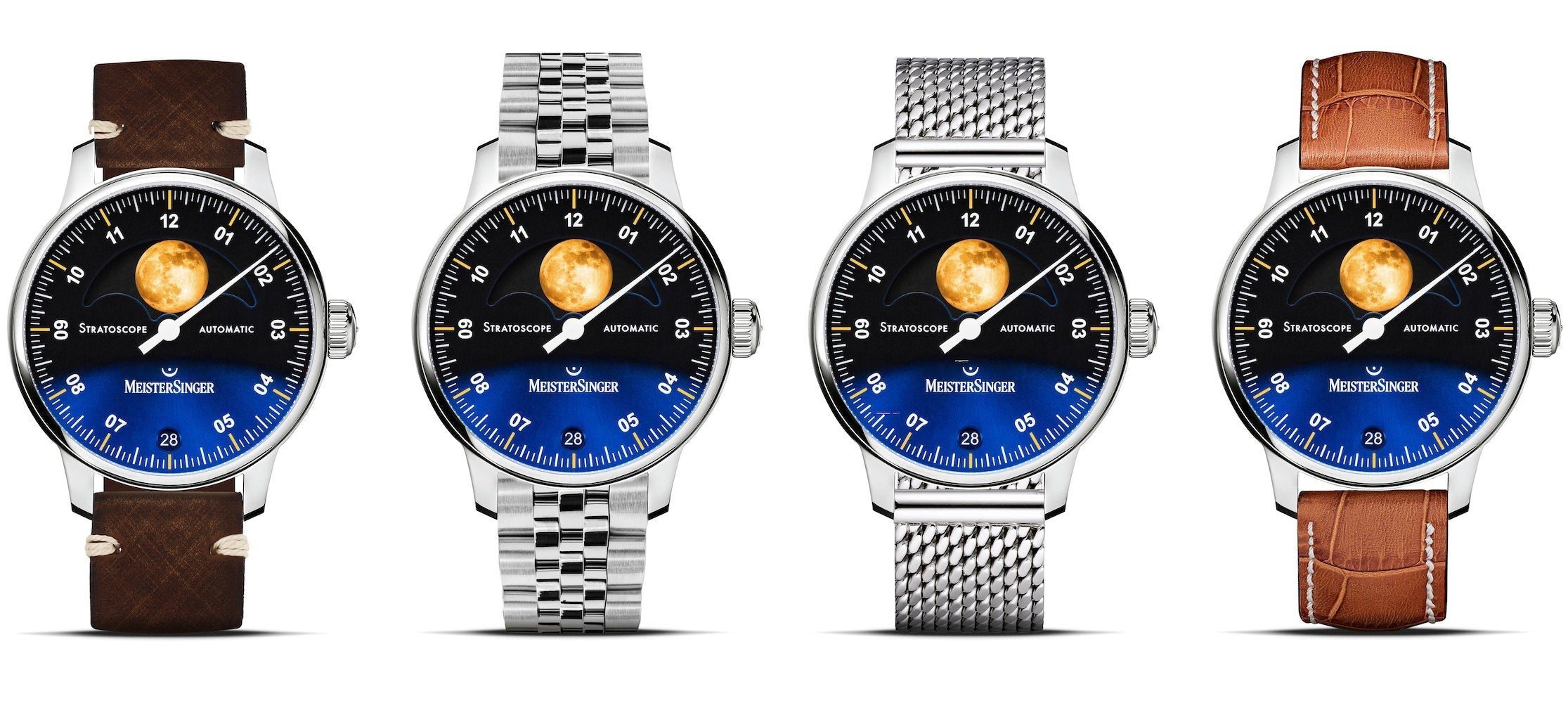 MeisterSinger Stratoscope Golden Moon Watch ST982G - SG03 Image 4