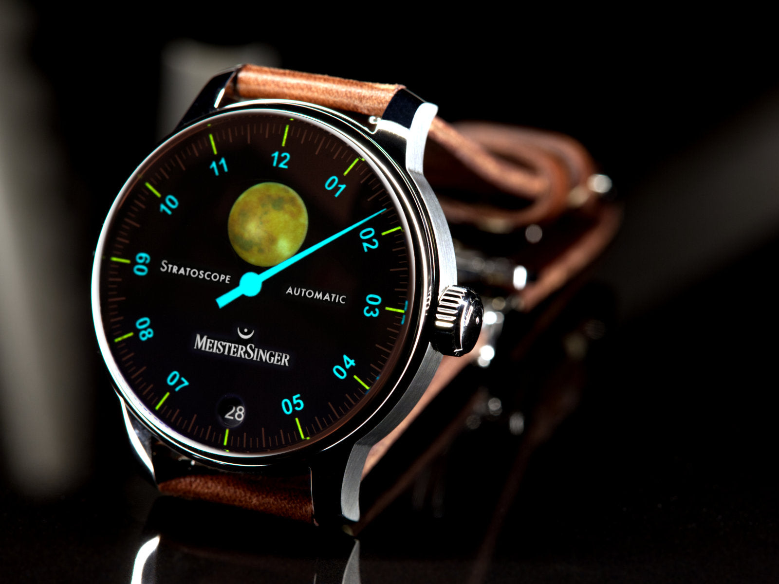 MeisterSinger Stratoscope Golden Moon Watch ST982G - SVSL02 Image 2