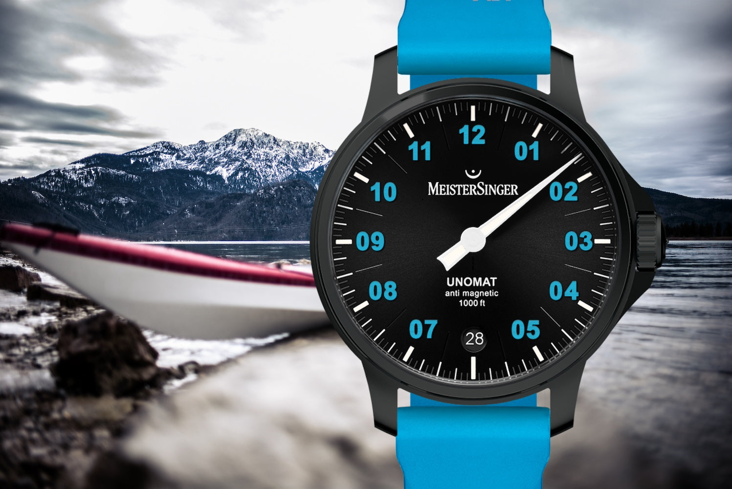 MeisterSinger Unomat Summer Edition Limited Edition Watch ED-UN902BLUBL Image 4