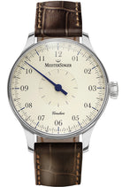 MeisterSinger Watch Circularis Cream CC103 Dark Brown Strap Image 1
