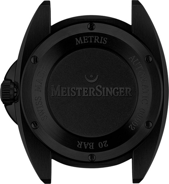 Meistersinger Watch Metris Black Line Edition Mellow Yellow ME905BL Image 2