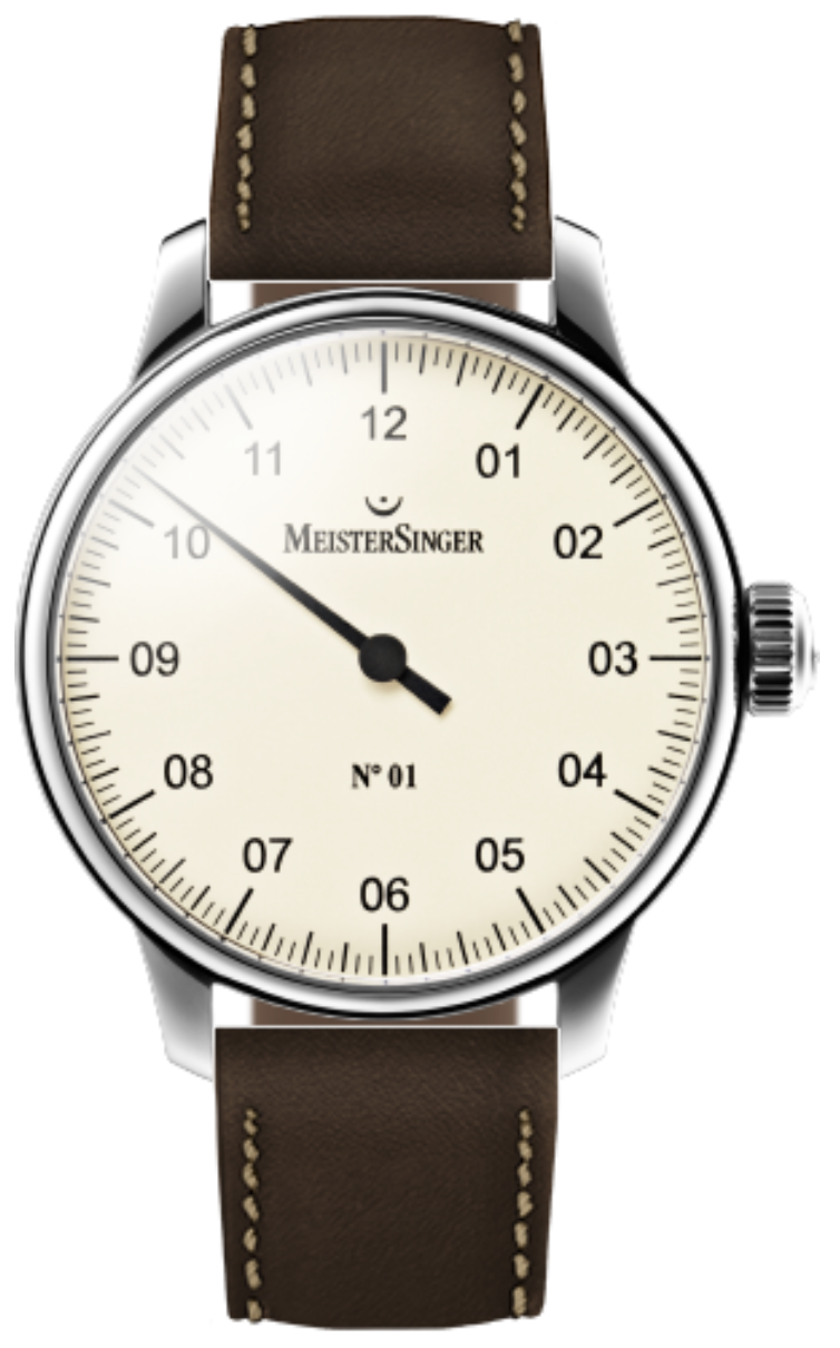MeisterSinger Watch N. 01 AM3303 Cordovan Brown Image 1