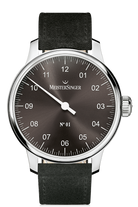 MeisterSinger Watch N. 01 Mens Suede Black AM3307 Image 1