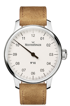 MeisterSinger Watch N. 01 Mens Suede Cognac AM3301 Image 1