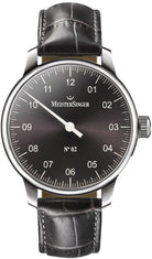 MeisterSinger Watch N. 02 AM6607 Croco Print Black Image 1