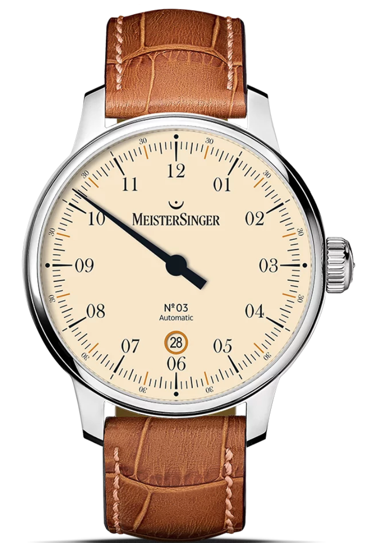 MeisterSinger Watch N. 03 40mm Cognac Strap DM903C Cognac Strap Image 1