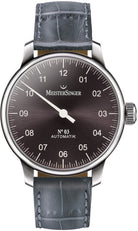 MeisterSinger Watch N. 03 AM907 Croco Print Black Image 1