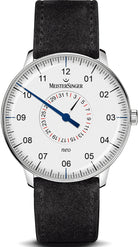 MeisterSinger Watch Neo Plus Pointer Date NED401 Suede Leather Black Image 1