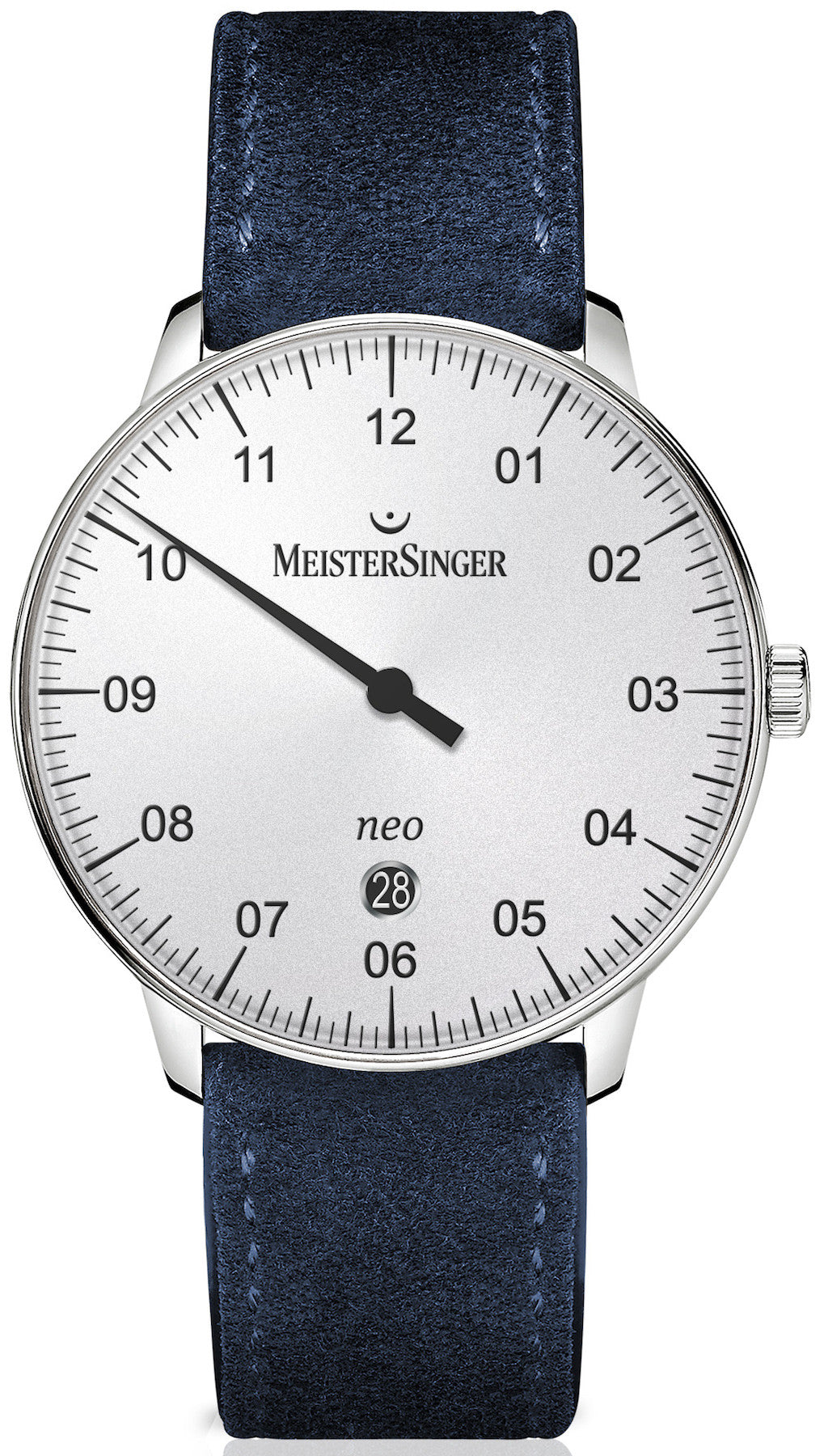 MeisterSinger Watch Neo Plus Suede Blue NE401 Image 1