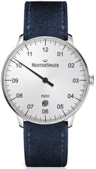 MeisterSinger Watch Neo Plus Suede Blue NE401 Image 1