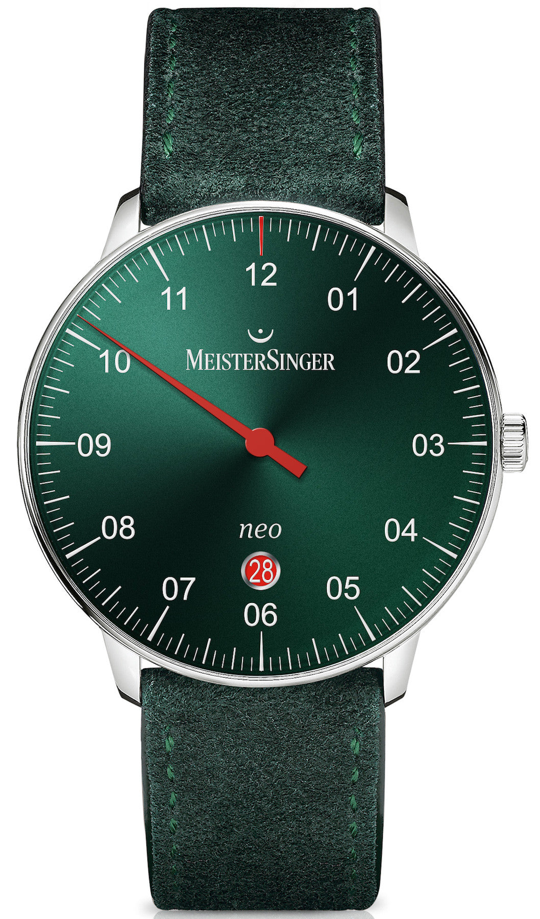 MeisterSinger Watch Neo Plus Suede Green NE409 Image 1