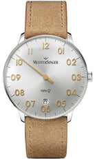 MeisterSinger Watch NEO  Q NQ901GN Suede Cognac Image 1
