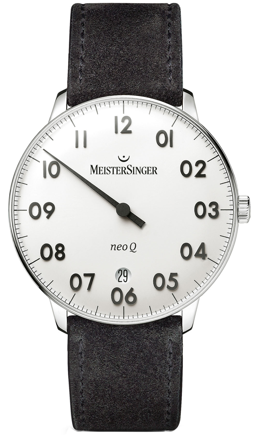 MeisterSinger Watch NEO  Q NQ901N Suede Black Image 1