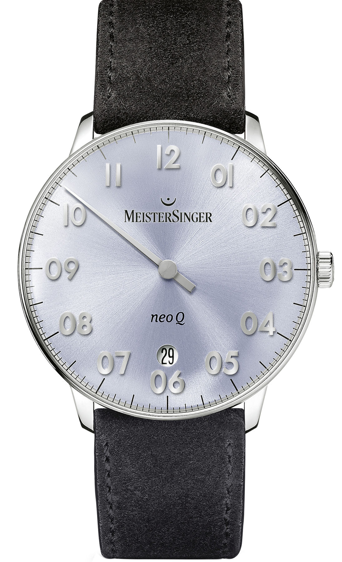 MeisterSinger Watch NEO  Q NQ908N Suede Black Image 1