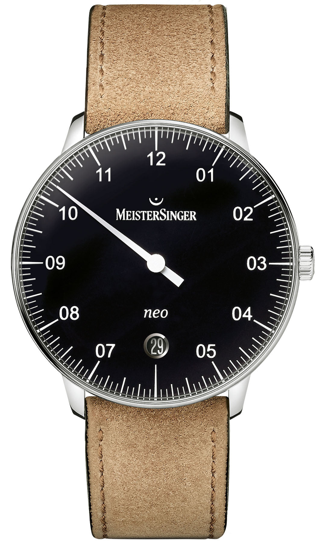 MeisterSinger Watch Neo Suede Cognac NE902N Suede Cognac Image 1