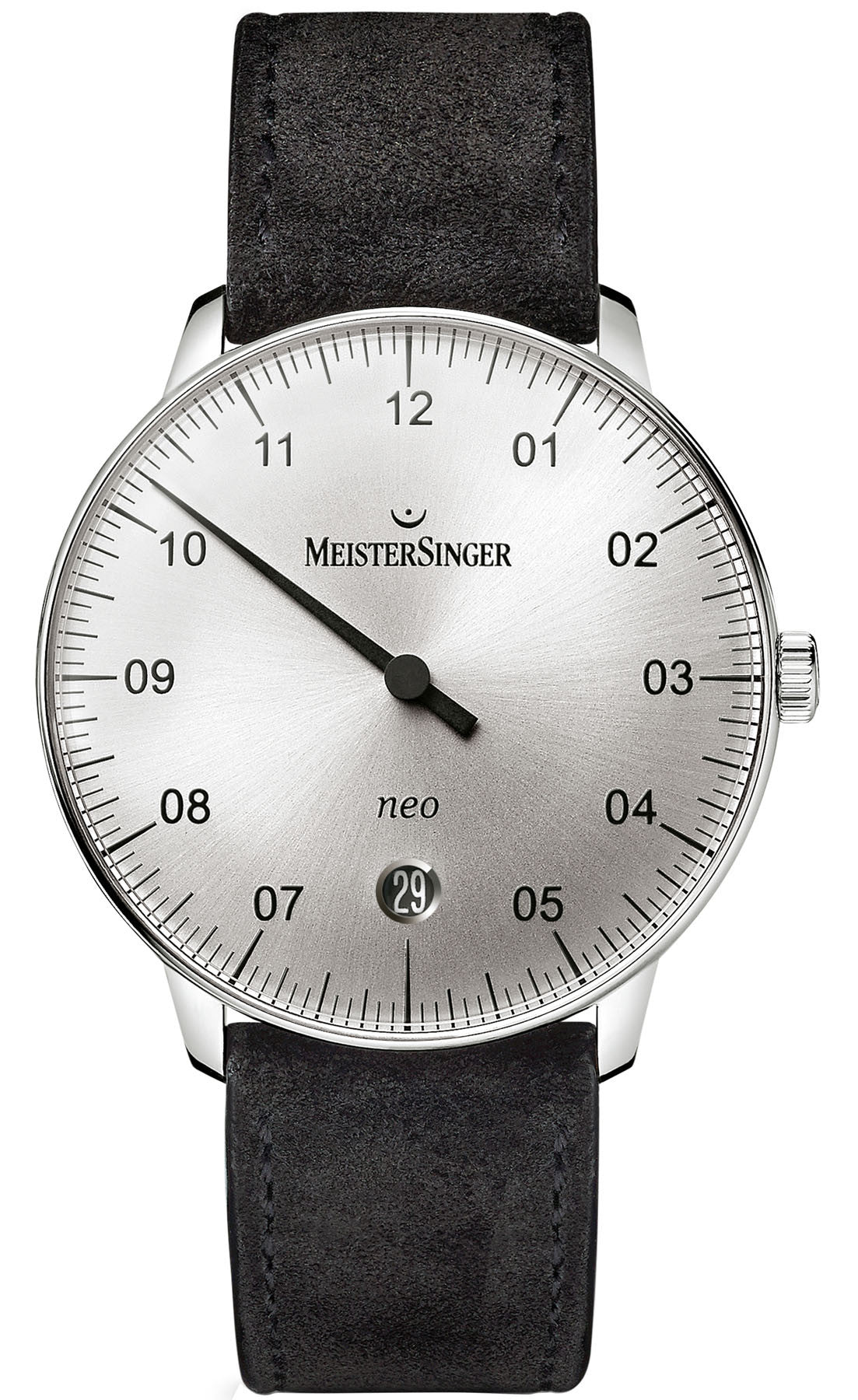 MeisterSinger Watch Neo Suede NE901N Suede Black Image 1
