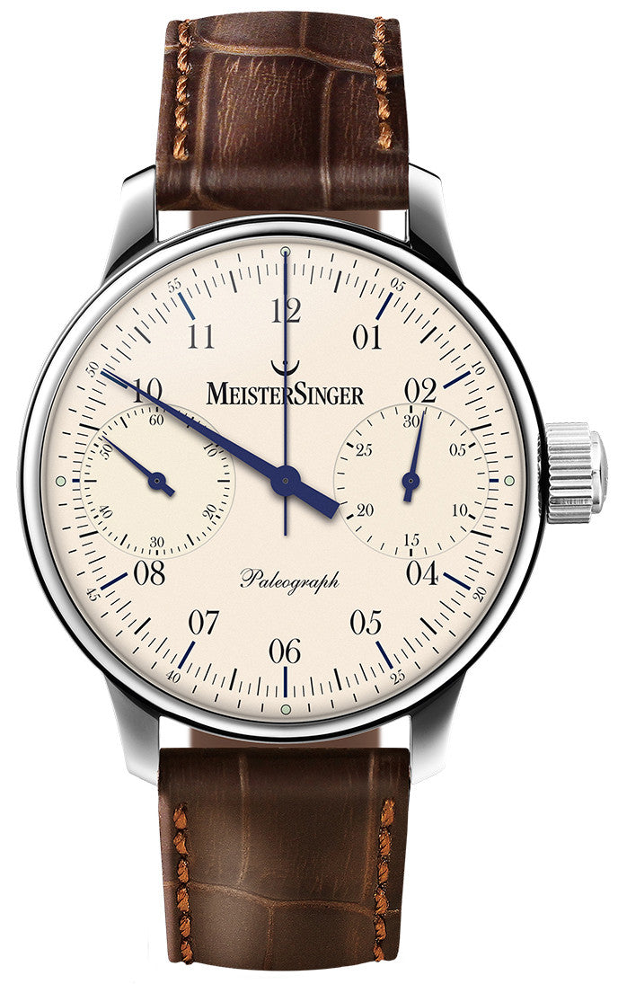 MeisterSinger Watch Paleograph SC103 Croco Print Brown Image 1