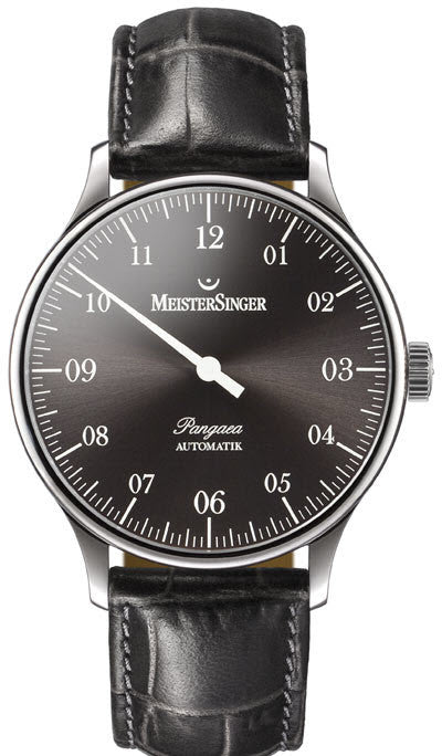 MeisterSinger Watch Pangaea PM907 Croco Print Black Image 1
