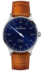 MeisterSinger Watch Pangaea PM908 Croco Print Cognac Image 1