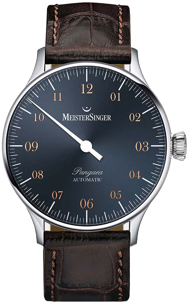 MeisterSinger Watch Pangaea PM917G Croco Print Brown Image 1