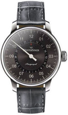 MeisterSinger Watch Perigraph AM1007 Croco Print Anthracite Image 1