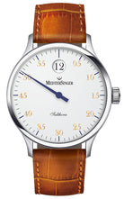 MeisterSinger Watch Salthora Jumping Hour SH901G Croco Print Cognac Image 1