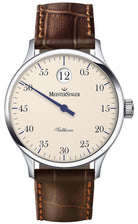 MeisterSinger Watch Salthora Jumping Hour SH903 Croco Print Brown Image 1