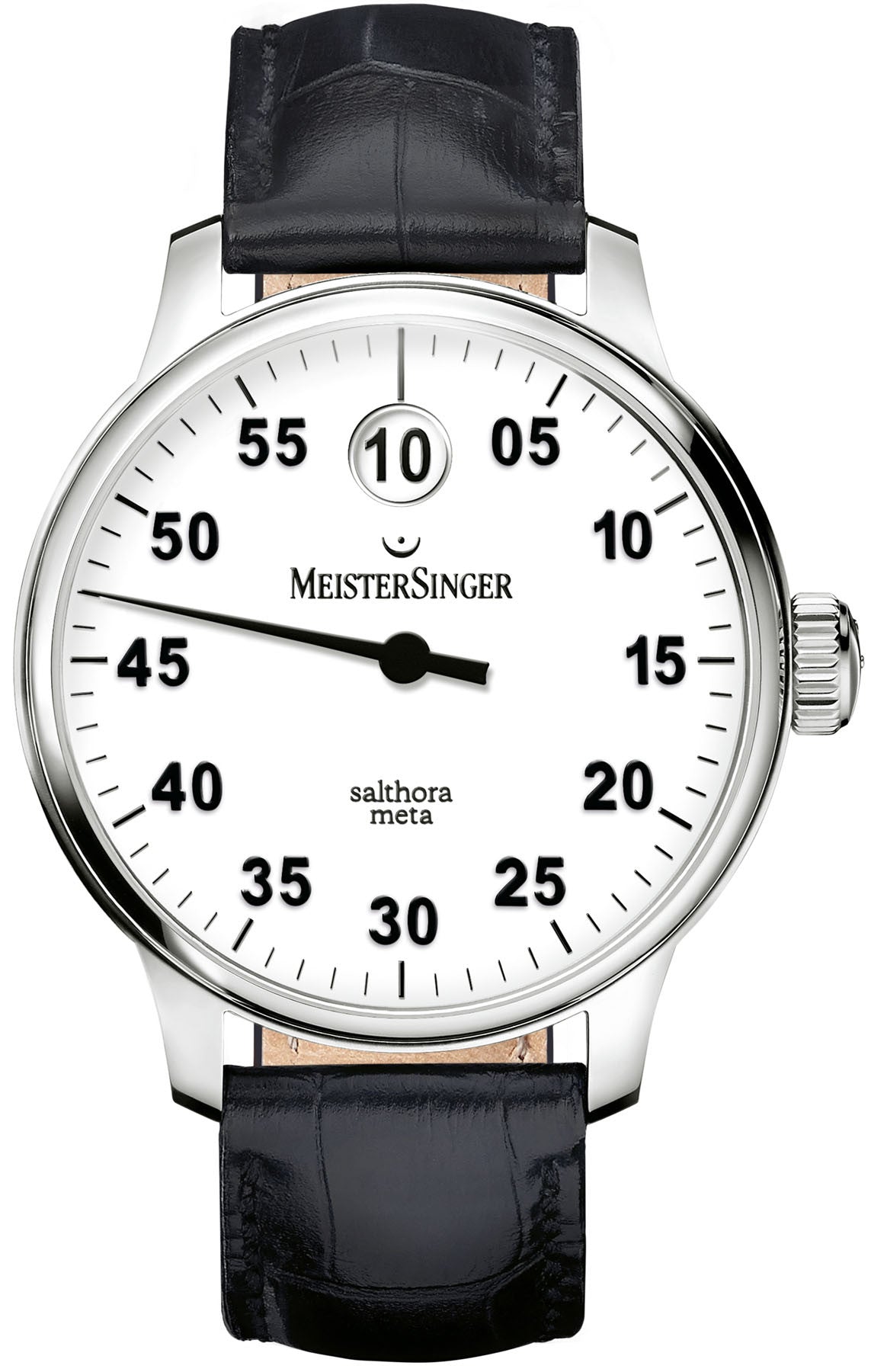 MeisterSinger Watch Salthora Meta SAM901 Croco Print Black Image 1