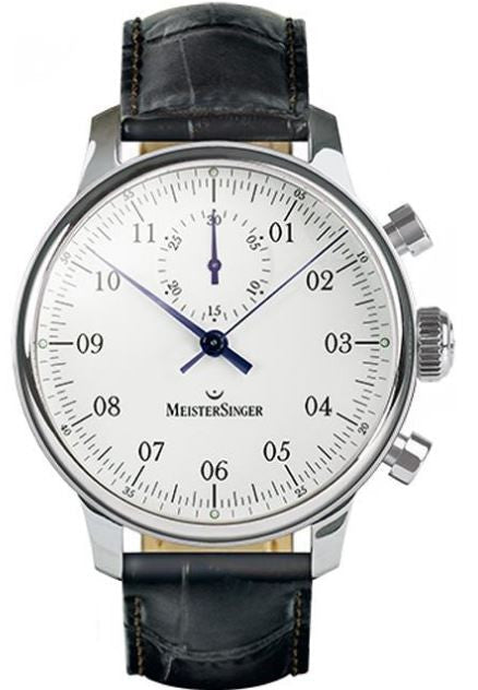 MeisterSinger Watch Singular D MM401  Croco Print Black Image 1