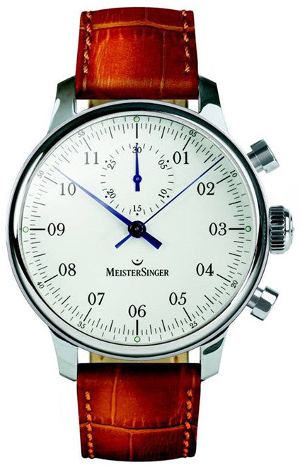 MeisterSinger Watch Singular D MM401 Croco Print Cognac Image 1